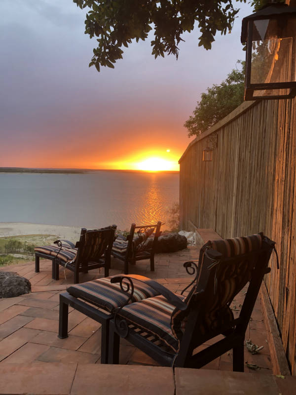 watch the sunsets at lake amistad